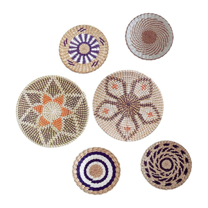 Cesta artesanal tejida de mimbre para decoración de pared con Color personalizado, diseño Art Deco moderno, origen de Vietnam - Product Image 5