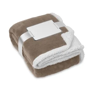 ZERMATT Custom <b>Sherpa</b> <b>Fleece</b> Blanket Premium Coral <b>Fleece</b> Merchandise - Product Image 1