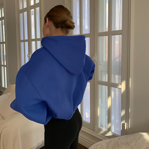 Sudadera con Capucha y Cremallera para Mujer, 100% Algodón, Estilo Urbano, Sudadera con Capucha y Cremallera Unisex, Venta al por Mayor OEM - Product Image 5