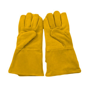 Guantes de soldadura de cuero genuino OEM, reparación de automóviles, precio de fábrica, guantes de cuero a granel, guantes de cuero de grano completo sin forro para hombres - Product Image 3