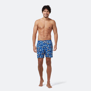 Shorts de bain personnalisés pour hommes, écologiques, légers, à séchage rapide, 100% polyester, style streetwear, vêtements de plage - Product Image 2