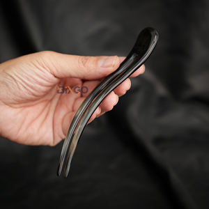 ผมทรงบัฟฟาโลฮอร์น2ง่ามทรงโค้งทำมืออุปกรณ์แต่งผมธรรมชาติ - Product Image 4