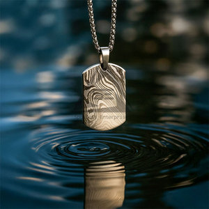 Professional Manufactures Damascus Steel <b>Lockets</b> Best Selling New Design Damascus Steel <b>Lockets</b> - Product Image 5