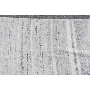 พรมวินเทจตุรกี ขนาด 2.1x7.2 ฟุต (65x220 ซม.) สีขาวน้ำเงินลายแบบนามธรรม - Product Image 5