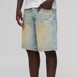 Pantalones cortos de mezclilla/algodón de verano para hombre personalizados a la moda patrón sólido estilo informal hecho en ropa de marca Pakistán - Product Image 4