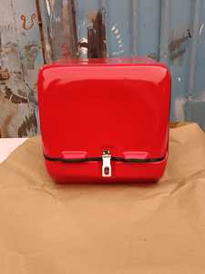 2025 nuevo estilo grandes cajas traseras de motocicleta de fibra de vidrio de alta calidad comida caliente bicicleta entrega personalizable rojo entrega Color rojo - Product Image 5