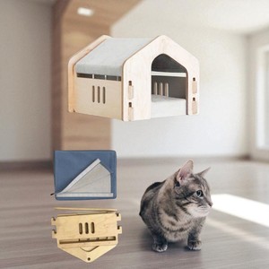 Fabricant vietnamien AC07 Maison pour animaux de compagnie avec construction fixe en bois et lignes épurées pour les espaces intérieurs OEM personnalisé - Product Image 6