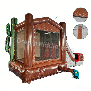 Château gonflable commercial robuste avec toboggan pour location événementielle - Product Image 4