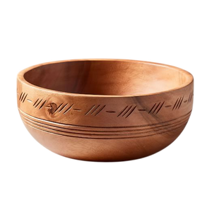 ชามไม้ไผ่สำหรับเสิร์ฟผลไม้ชามไม้ไผ่ทรงกลมทำจากไม้ไผ่ปรับแต่งได้ตามต้องการ - Product Image 1