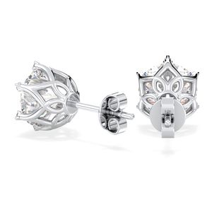 REYES Wholesale Price 14K Solid <b>Gold</b> Lab Grown Diamond Screw <b>Back</b> Stud <b>Earrings</b> For Women Luxury Wedding Gift Fine Jewelry - Product Image 5