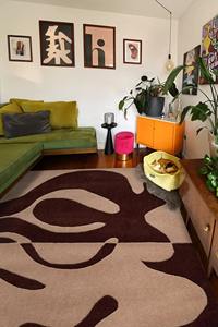 Tapis en laine tufté à la main Organic Fusion personnalisé Motif abstrait moderne unique Design artistique Tapis de sol personnalisable fait main - Product Image 3