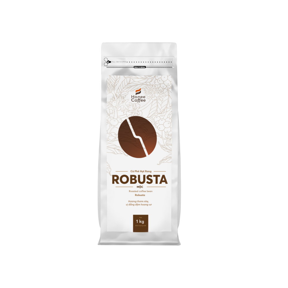 Жареные кофейные зерна robusta, высококачественный экран 18 для машины, фильтра и капельного кофе, сделано в вьетнаме