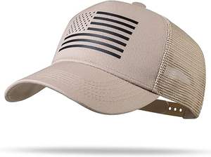 Casquette de camionneur avec drapeau américain - Casquette snapback, casquette de baseball pour hommes et femmes - Maille respirante sur les côtés, ajustement réglable - Pour un usage décontracté - Product Image 4