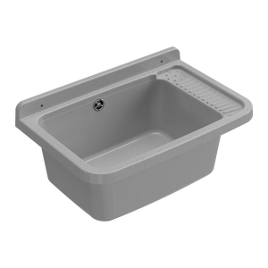 Lavello da Cucina Mongardi Lucidato a Vasca Singola 58.3L 38.5D 26H da Interno/Esterno a Parete in Resina Resistente agli Acidi - Product Image 1