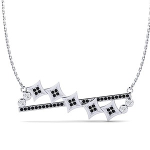 Pendentif en diamant noir rond de 2 carats, argent sterling 925, pendentif en diamant moissanite - Product Image 1