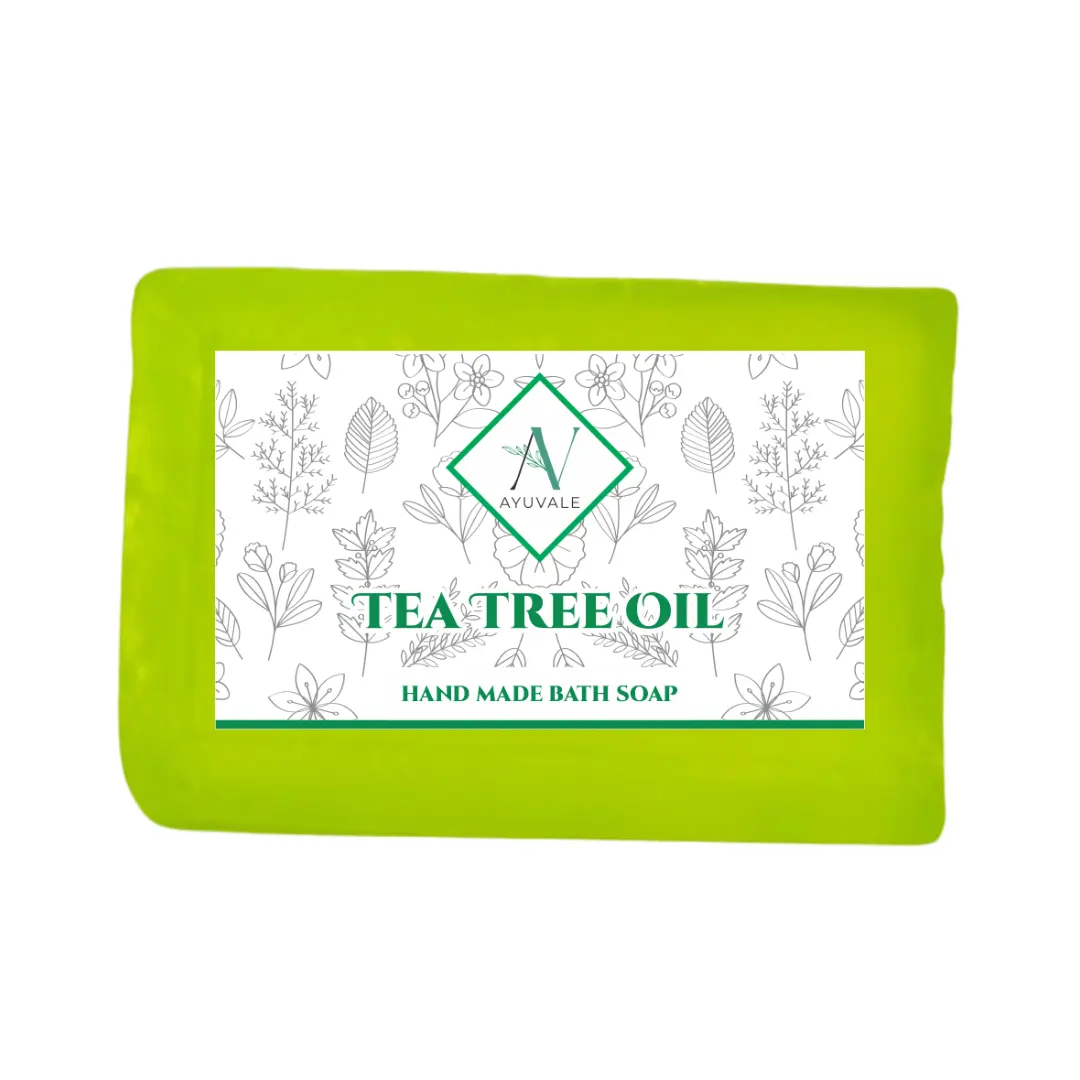 Jabón de aceite de árbol de té personalizado OEM con jabón de piel sin acné y espinillas a la venta por exportadores indios a precios bajos