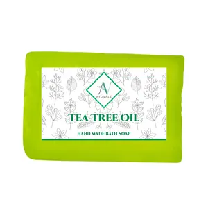 OEM Customized Tea Tree Oil Soap with Acne & Pimple Free Skin Soap For Sale By Indian Exporters Low Prices