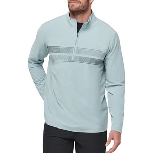 2024 Custom Logo High Quality Golf Clothing <b>Men</b> Half Quarter 1/4 Zip <b>Men's</b> <b>Pullover</b> Sweatshirt 1/4 Quarter Zip <b>Pullover</b> Shirt - Product Image 1