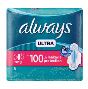 ผ้าอนามัยออลเวย์ส อัลตร้า 8/9 ชิ้น แบบธรรมดา/มีปีก - Product Image 1
