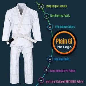 Traje brasileño Jiu Jitsu Gi para hombres y mujeres preencogido que absorbe el sudor ligero Rash Guard lavable a máquina - Product Image 2