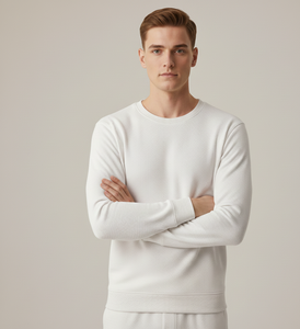 Traje Térmico FrostShield Blanco para Hombre, Manga Larga, Retención de Calor, Tejido Transpirable, Estructurado para Uso en Invierno - Product Image 4