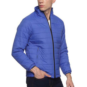 Veste matelassée respirante et douce avec fermeture éclair personnalisée, impression de lettres sur le devant, tissu en toile lavé et teint, vente chaude - Product Image 4
