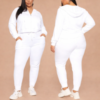 Survêtement décontracté pour femme, avec logo personnalisé, à capuche, uni, hiver, grande taille, en velours écologique, séchage rapide, vêtements de sport