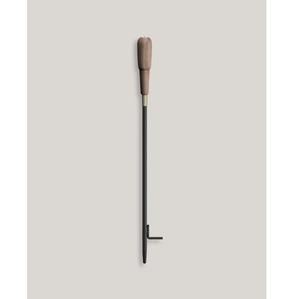 Élégant soufflet de cheminée en fer noir avec fourche à bois, style classique, pour le rangement du bois de chauffage, utilisation extérieure - Product Image 6