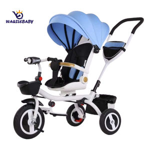 WQL Enfants Bébé Trike <span class=keywords><strong>Tricycle</strong></span> 3-EVA En Plastique Roue Poussette Sécurité Glissière Musique Véhicule À Trois Roues Âges De 2 À 4 Ans - Product Image 2