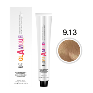 GLAMOUR PROFESSIONAL Crème colorante pour cheveux de qualité supérieure sans ammoniaque 100 ml Tous types de cheveux Teintes beiges permanentes Huile d'argan pour cheveux - Product Image 4