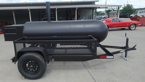 Parrilla comercial de carbón de 330 galones con remolque tipo Gorilla y caja de calentamiento, 8 pies, en venta. - Product Image 3