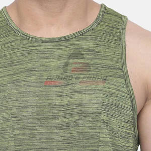 Débardeur d'exercice de gymnastique tricoté respirant de haute qualité pour hommes Style décontracté-Ventes directes d'usine - Product Image 5