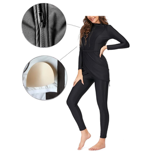 Traje de baño modesto musulmán de manga larga Traje de baño musulmán de cobertura completa modesto para mujer - Product Image 4