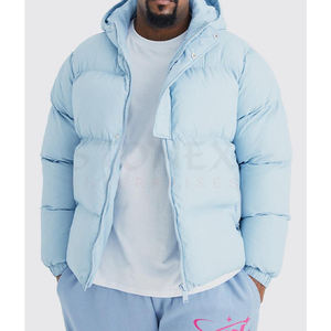 Custom Fashion Men's Fall Printed Puffer Jacket Vintage Baseball Jacket High <b>Street</b> Hip Hop All-in-<b>one</b> Loose Jacket - Product Image 1