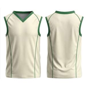 Maillot de cricket haute performance sans manches, sans ourlet, Cooltech, doublure en polaire épaisse, léger, sans couture, vêtements de sport - Product Image 3