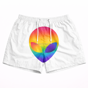 Shorts vintage élastiques en maille double couche à sublimation, respirants, à séchage rapide, imprimés sur mesure à motif floral, faible MOQ, vente en gros - Product Image 3