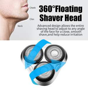 Paquete de 2 Cuchillas de Repuesto Plateadas para Afeitadora Rotativa, Cuchillas Triples para Uso Facial, Compatibilidad Universal - Product Image 3