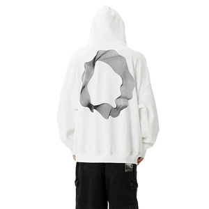 Nouveau Pull à Capuche Unisexe Vintage Surdimensionné 2025 en Coton Lourd 500 g/m² Respirant avec Broderie Hiver – Vente en Gros - Product Image 4