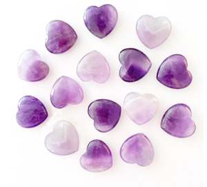 Pendentif à breloques en forme de cœur, améthyste Offre Spéciale naturelle violette - Product Image 1