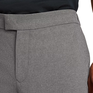 กางเกงวิ่งกอล์ฟแบบลำลองสำหรับผู้ชายกางเกงผ้าเนื้อละเอียดปานกลางเอวตรงด้านหน้าเรียบและมีซิป - Product Image 3