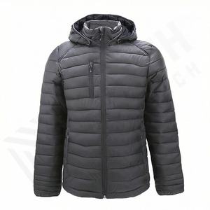 Veste d'extérieur décontractée de performance pour homme, de qualité, personnalisée, en polyester, rembourrage imperméable, respirant, écologique, à capuche, pour expédition - Product Image 1