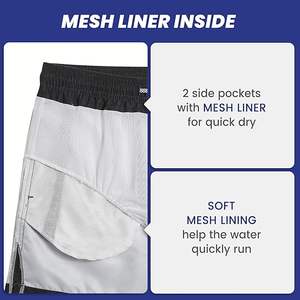 Los Mejores Shorts de Playa Hechos a Medida con Tela Ligera, Antiarrugas, Estilo Casual con Patrón Sólido, Venta en Línea - Product Image 3