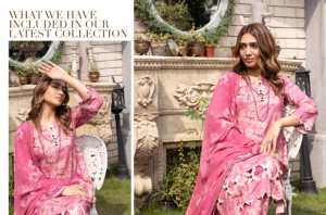 Trajes Salwar Kameez de lino con estampado digital de alta calidad para mujer, ropa de invierno en estilo pakistaní - Product Image 3