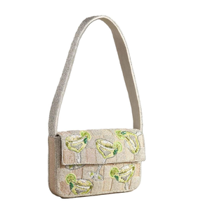 Perles de rocaille de haute qualité broderie à la main sac à main sac à main indien à la main perlé broderie sacs par glowin fashion - Product Image 5