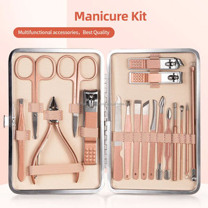 Gancho de acero inoxidable de alta calidad para manicura, cortauñas portátil, juego de maquillaje, cortador de uñas, tijeras de pedicura, gran oferta, 18 Uds. - Product Image 4