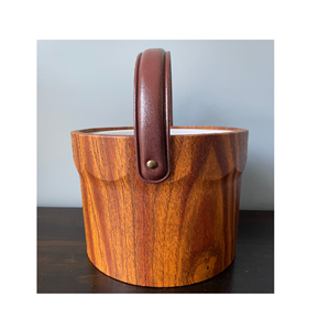 Cubo de hielo de madera popular Creación de fábrica Venta al por mayor Cubo de hielo de madera sostenible de diseño más nuevo a bajo costo - Product Image 6