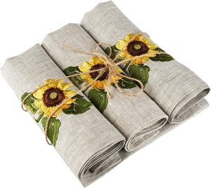 Serviettes en tissu de broderie serviettes de table lavables douces réutilisables pour la Table à manger OEM de dîner de famille de fête de mariage - Product Image 2