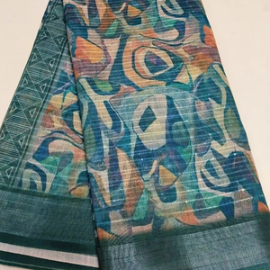 Nueva colección de vestido de algodón suave negro Material seda Color negro Saree con mangas completas Sari de boda para mujeres y niñas - Product Image 1