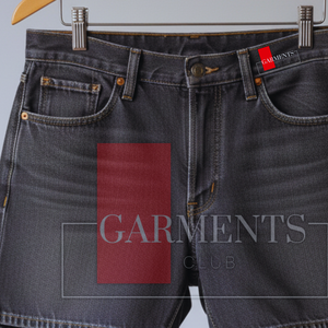Shorts de Mezclilla para Hombre, Estilo Vintage, Lavado Ácido, Personalizados, Estilo Urbano, 280, Casuales, Corte Regular, Algodón - Product Image 2