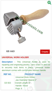 Premium Quality GS 663 Stainless Steel Work Holder Universal for <b>Engraving</b> Jewelry <b>Tools</b> Top Choice for Jewelers - Product Image 2